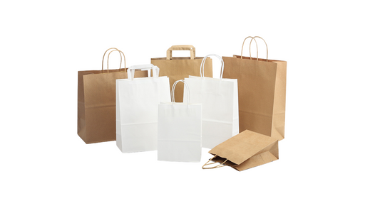 Kraft Paper Handle Bags – Multi-Size Packaging
