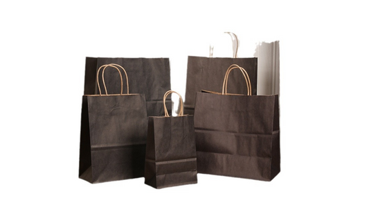 Custom Kraft Paper Handle Bags with Logo
