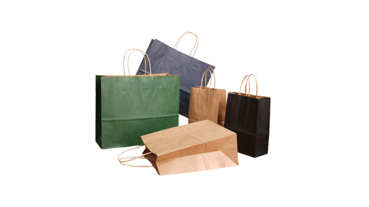 Custom Kraft Paper Handle Bags with Logo