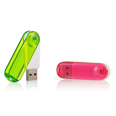 Custom Transparent Swivel Branded USB Flash Drives