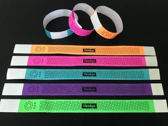Solid Colored TYVEK Wristbands