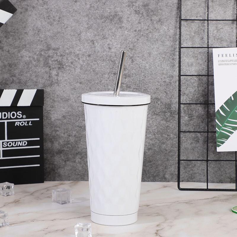 Stainless Steel Cup With Straw