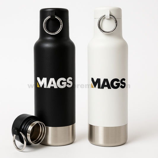 500ml stainless steel vacuum flask high grade matt black – Rooted in Thanks