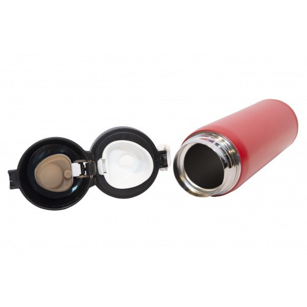 500ml stainless steel vacuum flask modern matt red