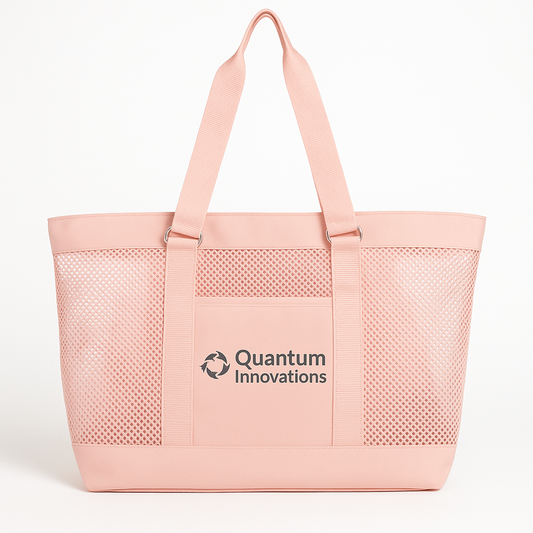 custom-pink-mesh-beach-bag