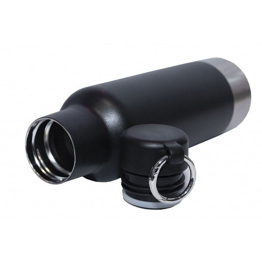 High grade matt finish vacuum flask 500ml black color