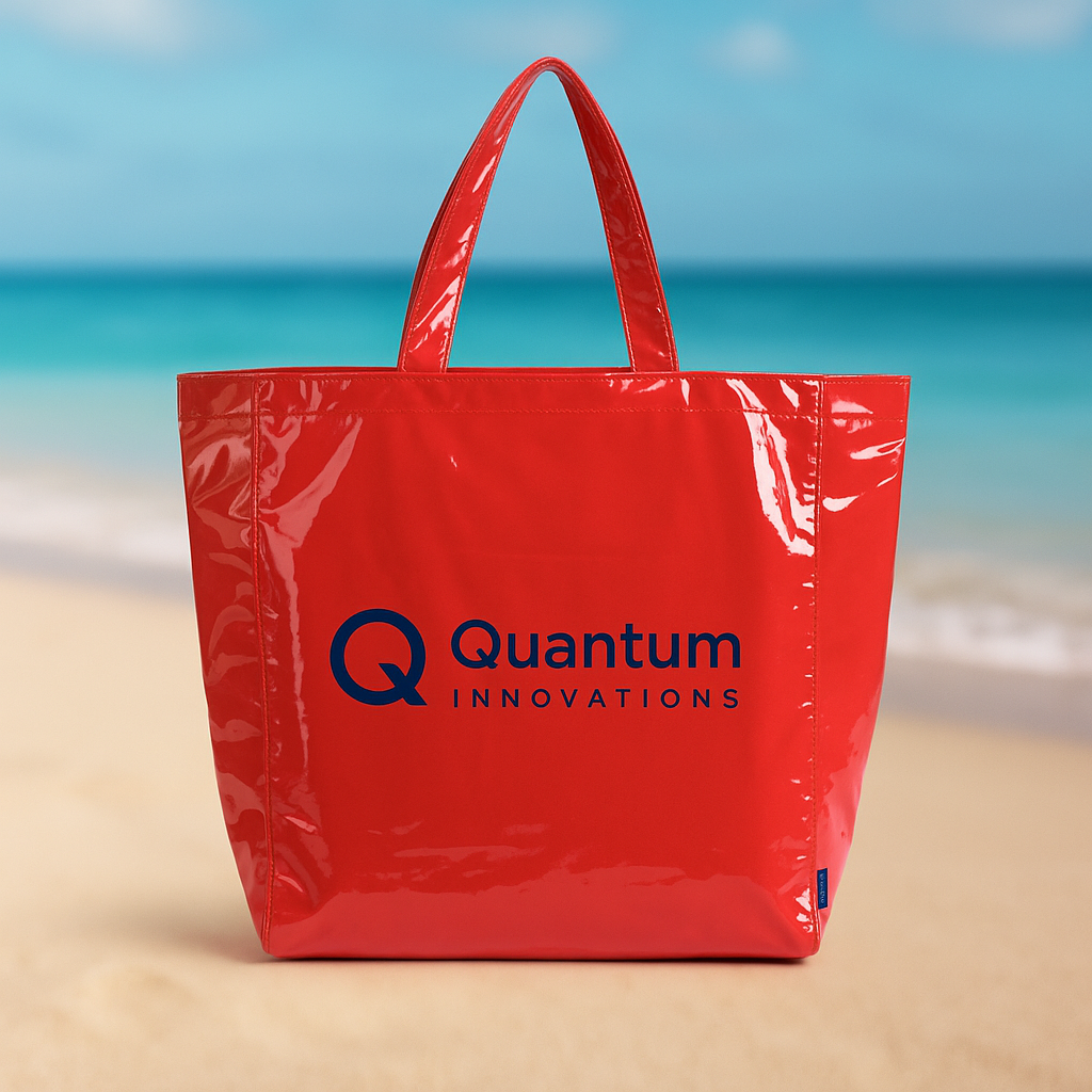 personalized-red-pvc-tote-bag