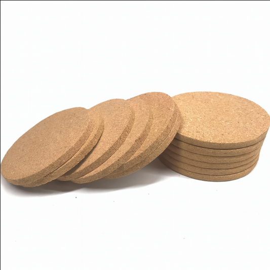 round-natural-cork-coasters-set