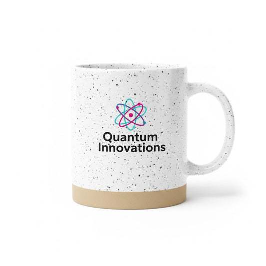 Stoneware Speckled Mug with custom company logo printed