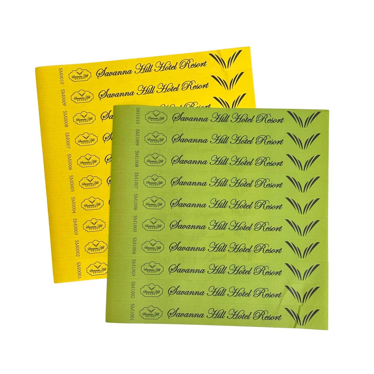 TYVEK Wristbands with Numbering