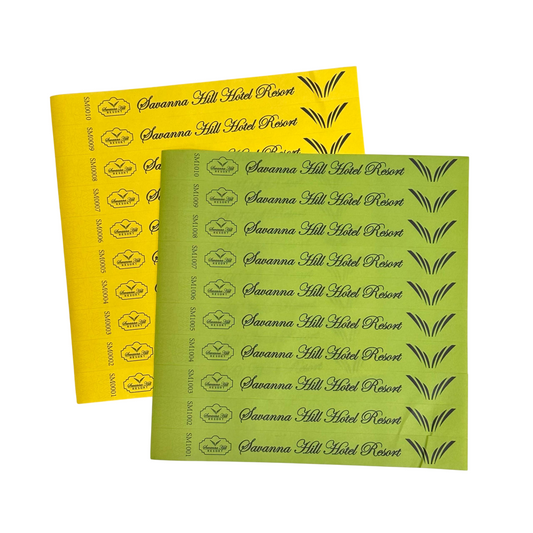 TYVEK Wristbands with Numbering