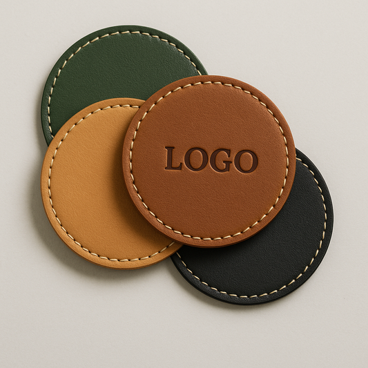 branded-leather-coasters-with-logo