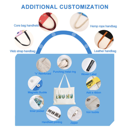 Custom Canvas Tote Bag for Branding, Events & Bulk Orders