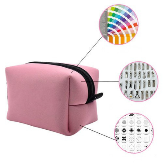 Custom Waterproof Colorful Logo Zipper Bag – Branded Travel Pouch