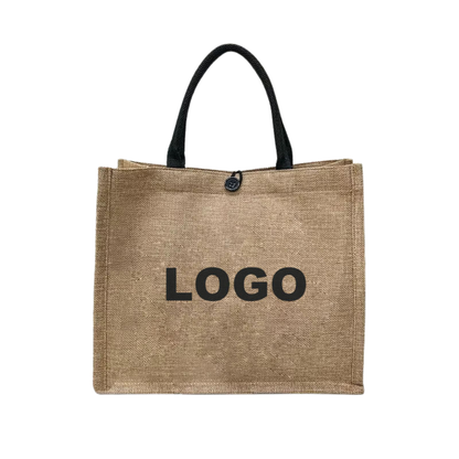 Personalized Linen Grocery Tote Bag – Premium Jute Bags Bulk for Corporate Branding
