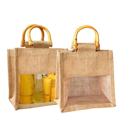 Two-Tone Jute Tote Bag – Premium Custom Jute Bags for Corporate & Event Branding