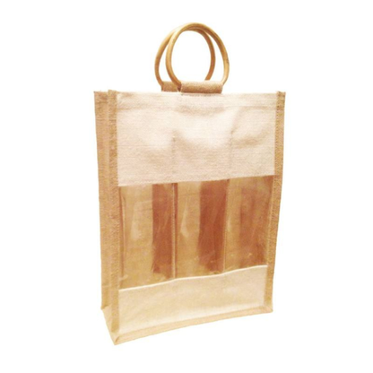Two-Tone Jute Tote Bag – Premium Custom Jute Bags for Corporate & Event Branding