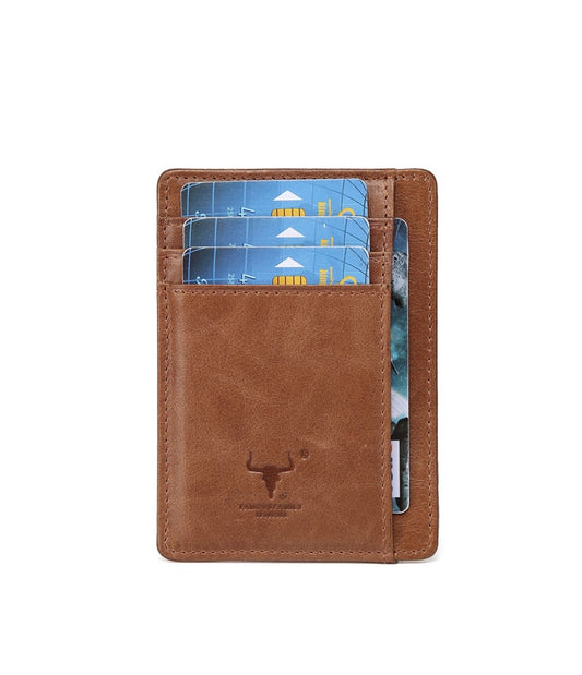 Minimalist Full-Grain Leather Slim Wallet