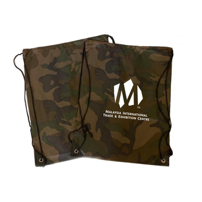 Army Print Drawstring Bag - Ready Stock
