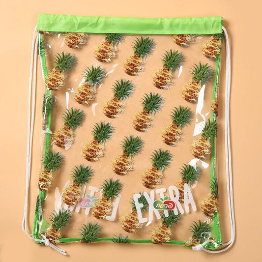 Clear PVC Drawstring Bag