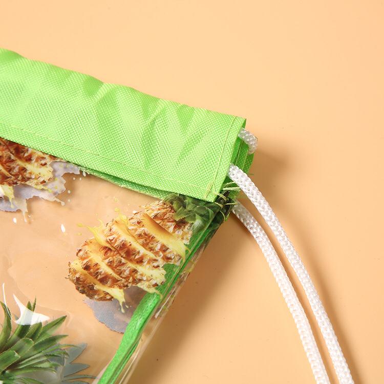 Clear PVC Drawstring Bag