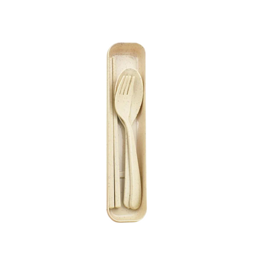 3 in 1 Wheat Cutlery Set