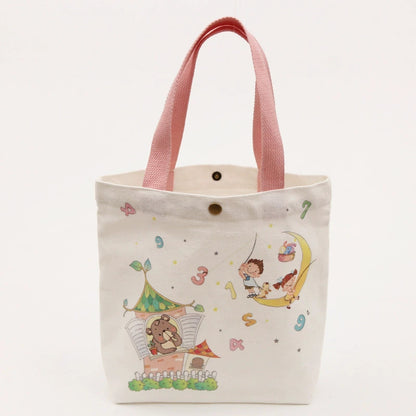 Cartoon Print Kids' Canvas Storage Bag