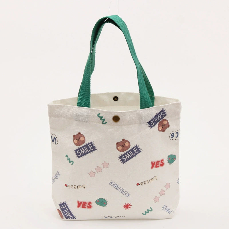 Cartoon Print Kids' Canvas Storage Bag