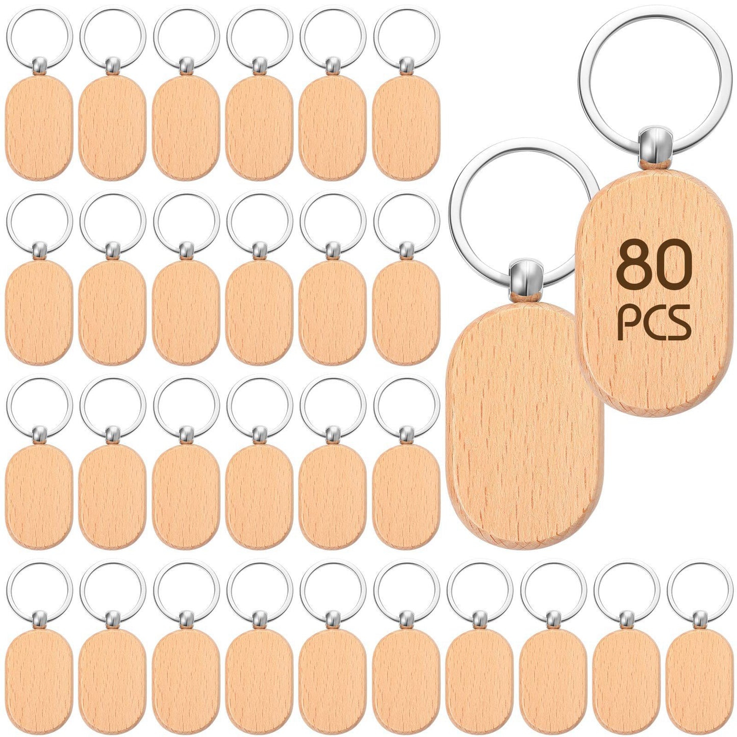 DIY Beech Wood Keyring