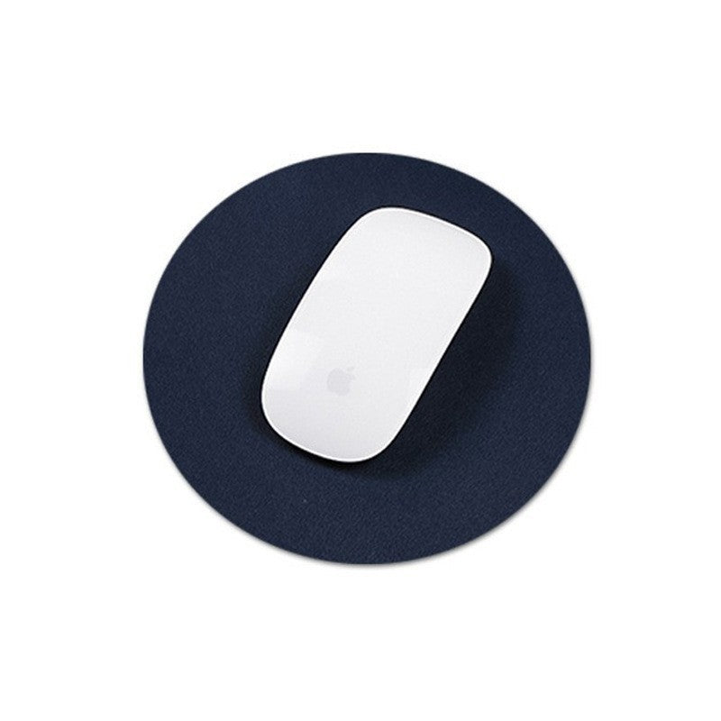 Round Leather Office Mouse Pad