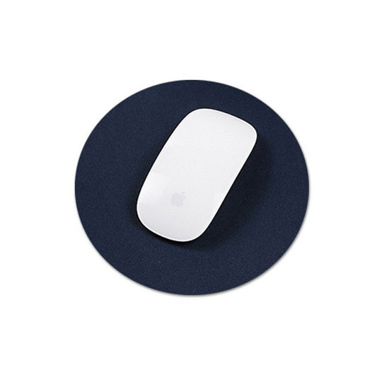 Round Leather Office Mouse Pad
