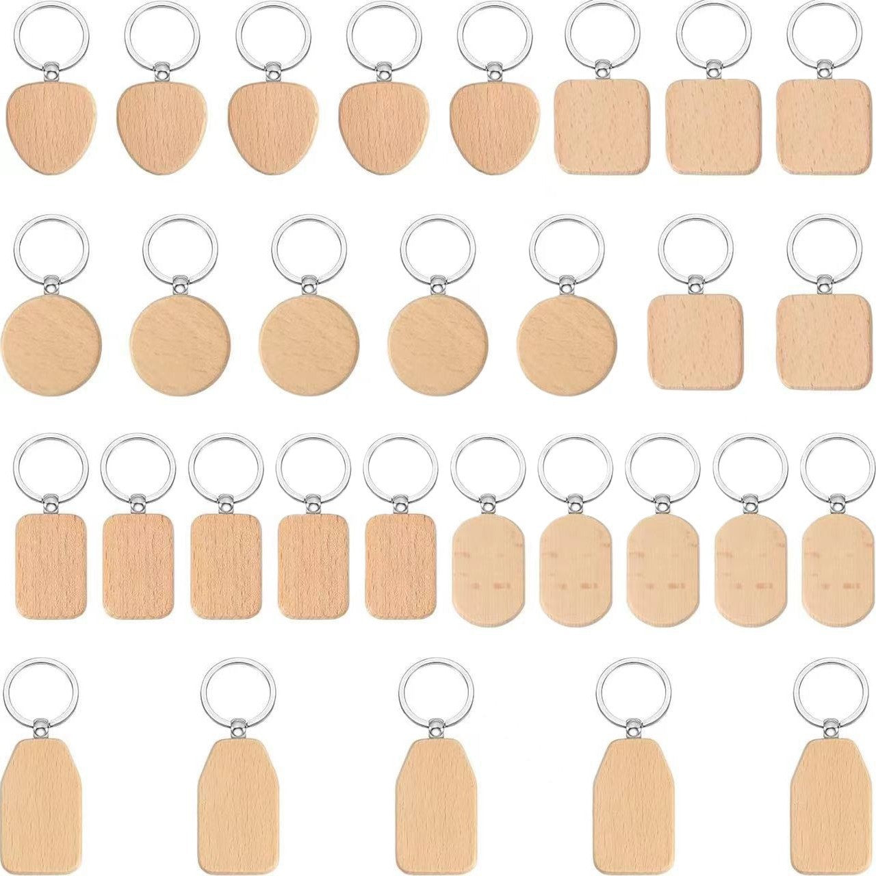 Beechwood Keychains – Laser Engraved Small Gifts