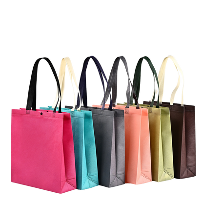 Dark-Button Non-Woven Tote Bag