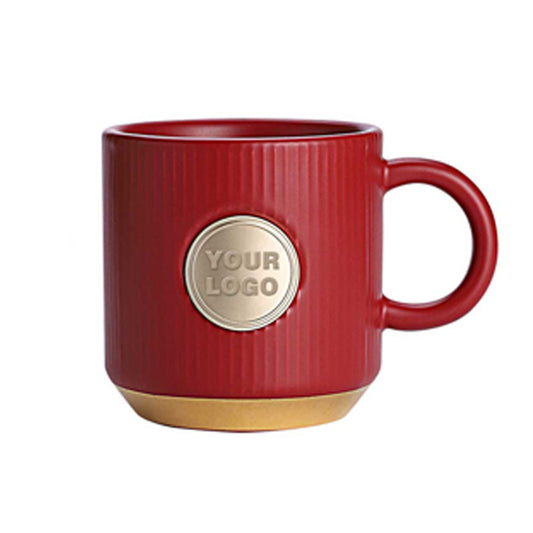 Vintage Copper Badge Ceramic Mug