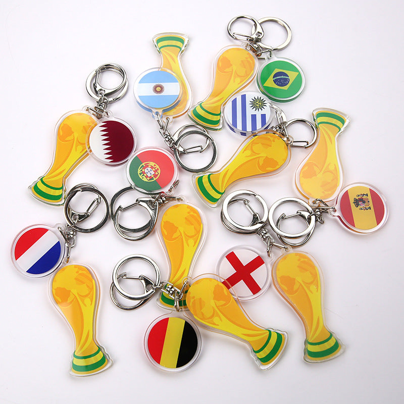 Argentina Messi Acrylic Football Keychain