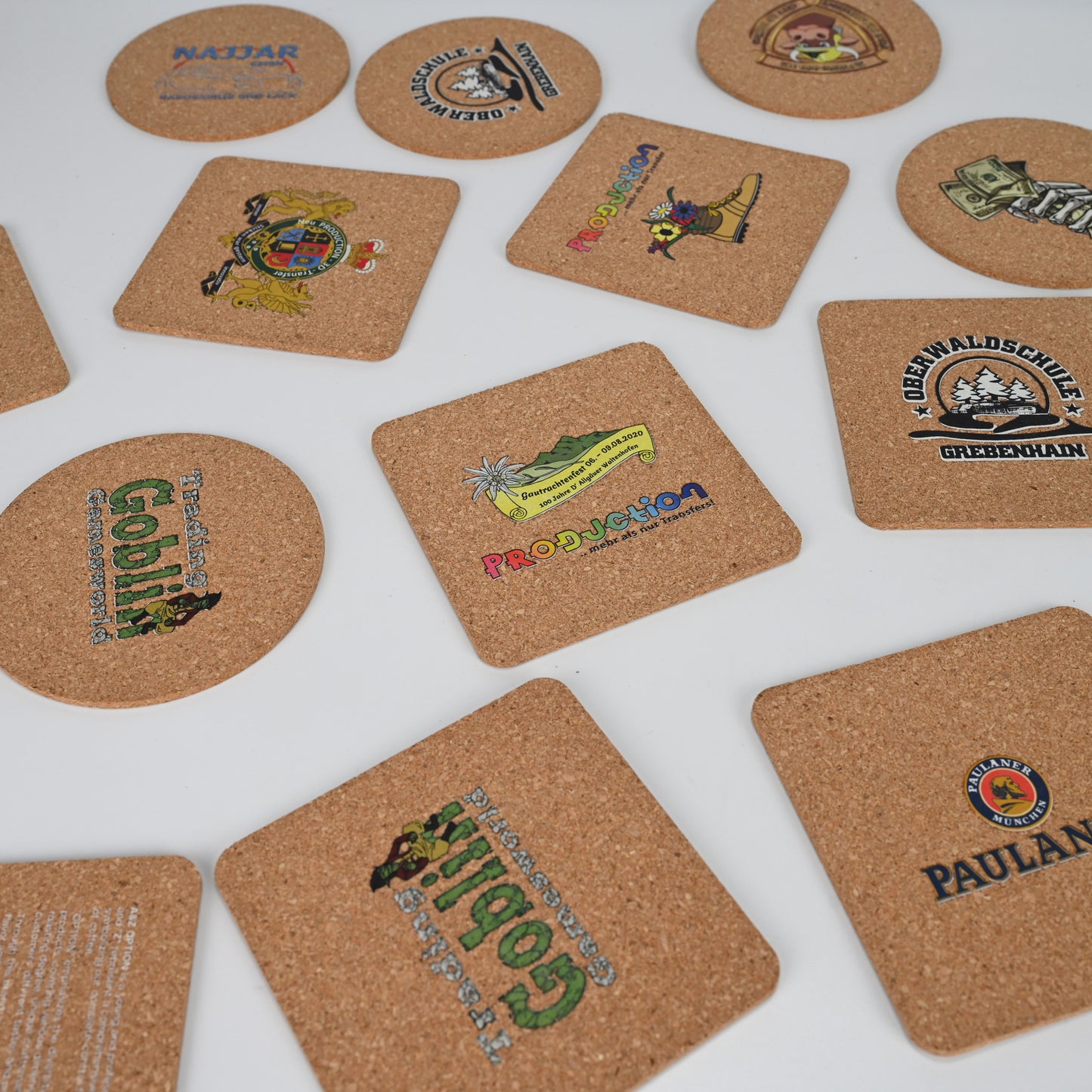 Personalized Cork Coaster with Heat Transfer Printing