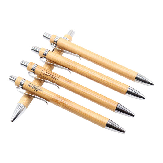 Push-Action Bamboo Ballpoint Pen
