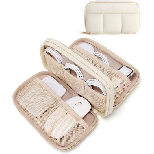 Portable Canvas Cable Accessories Storage Bag