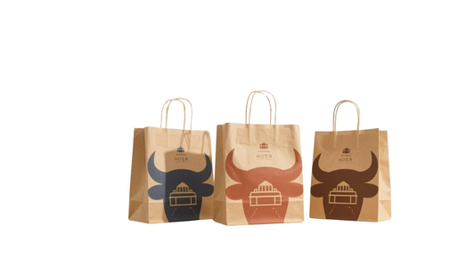 Wholesale Kraft Paper Bags – Custom Handle Bags for Takeout Coffee