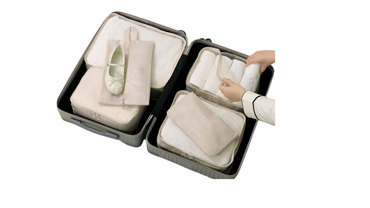 Seven-Piece Foldable Travel Organizer Set