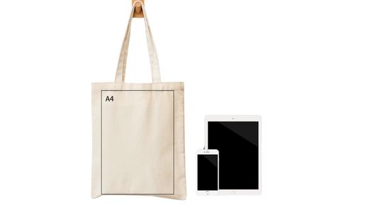 Custom Blank Canvas Tote Bag Natural Colour