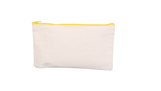Blank Canvas Zipper Pencil Case
