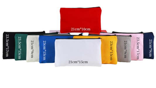 Custom Cotton Canvas Zipper Pouch