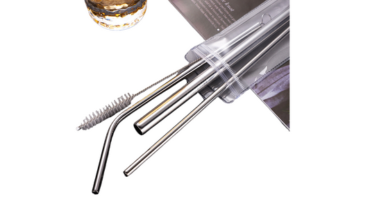 Reusable Stainless Steel Straw Set