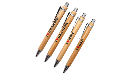 Push-Action Bamboo Ballpoint Pen