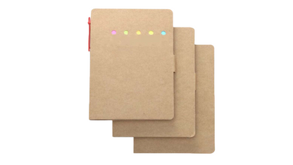 Customizable A5 Sticky Notes with Pen & Tabs