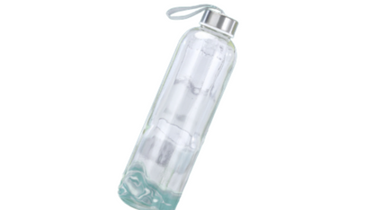 Transparent Glass Water Bottle