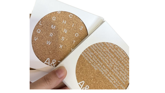 Personalized Cork Coaster with Heat Transfer Printing