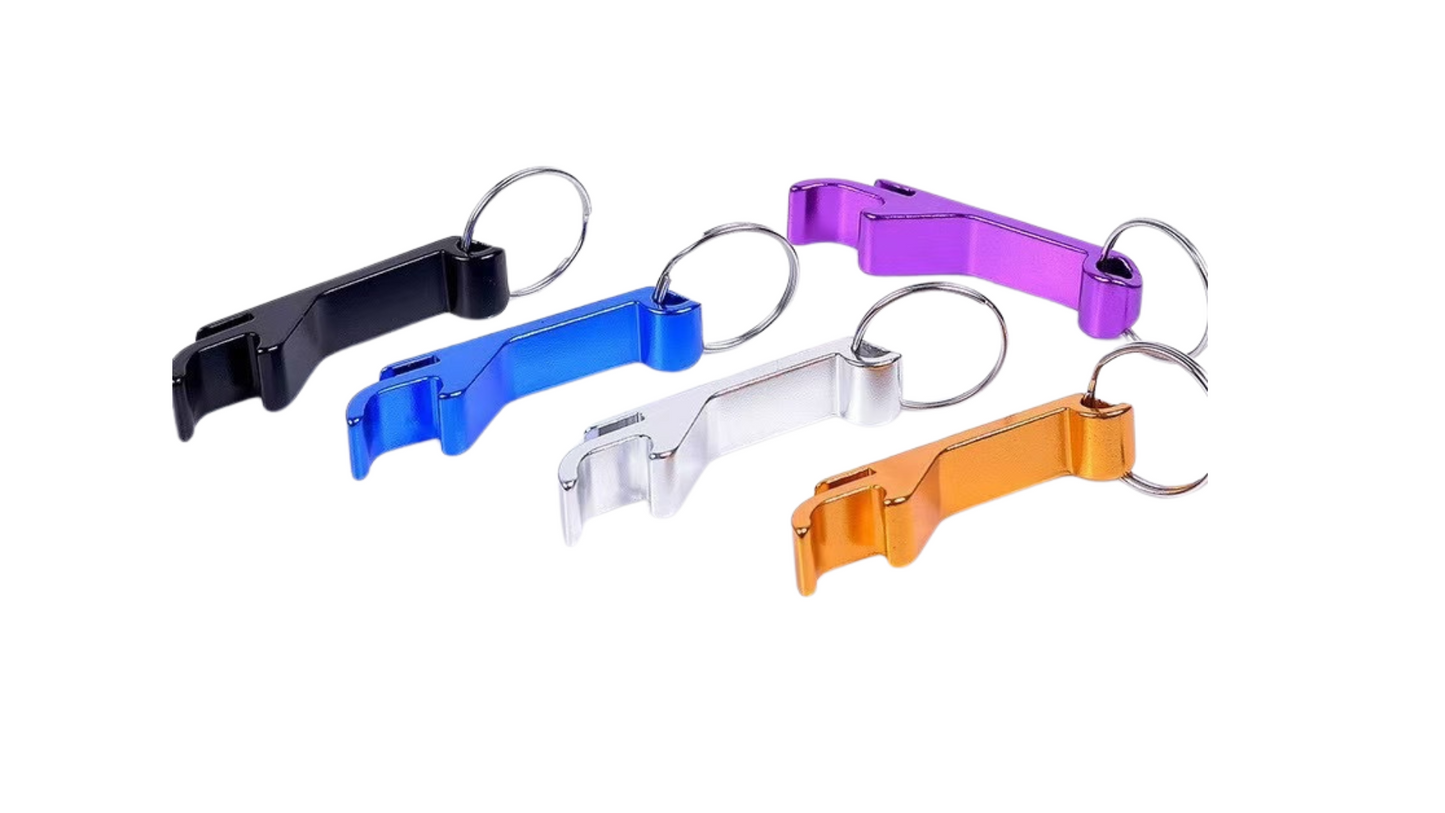 Aluminum Metal Bottle Opener Keychain