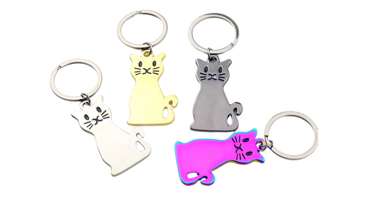 Colorful Cat Keychain